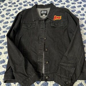 Hot Topic Black Jean Bowie Jacket